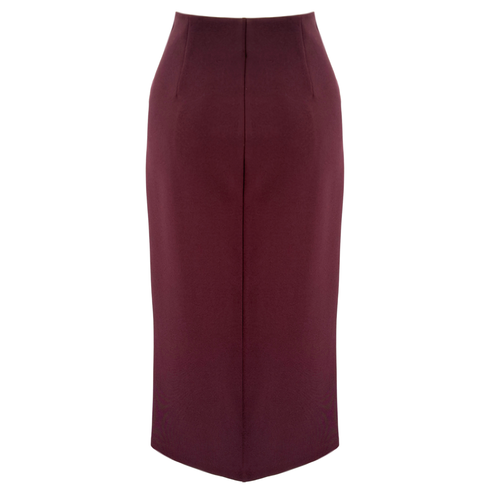 CHERRY ZIP DETAIL PENCIL SKIRT