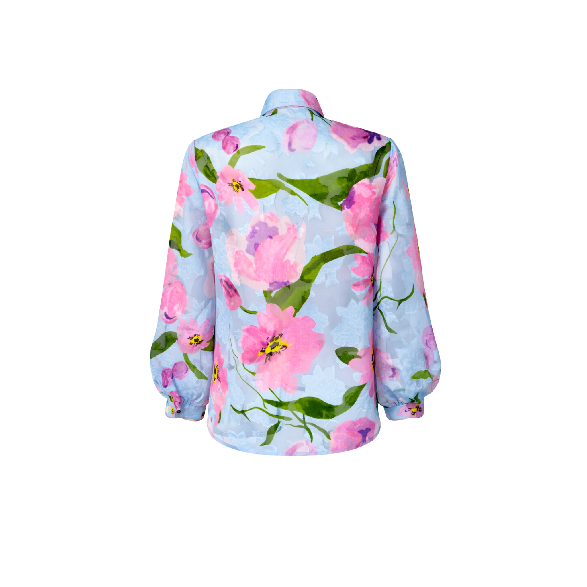 FLORAL DESEN PAYET İŞLEMELİ GÖMLEK