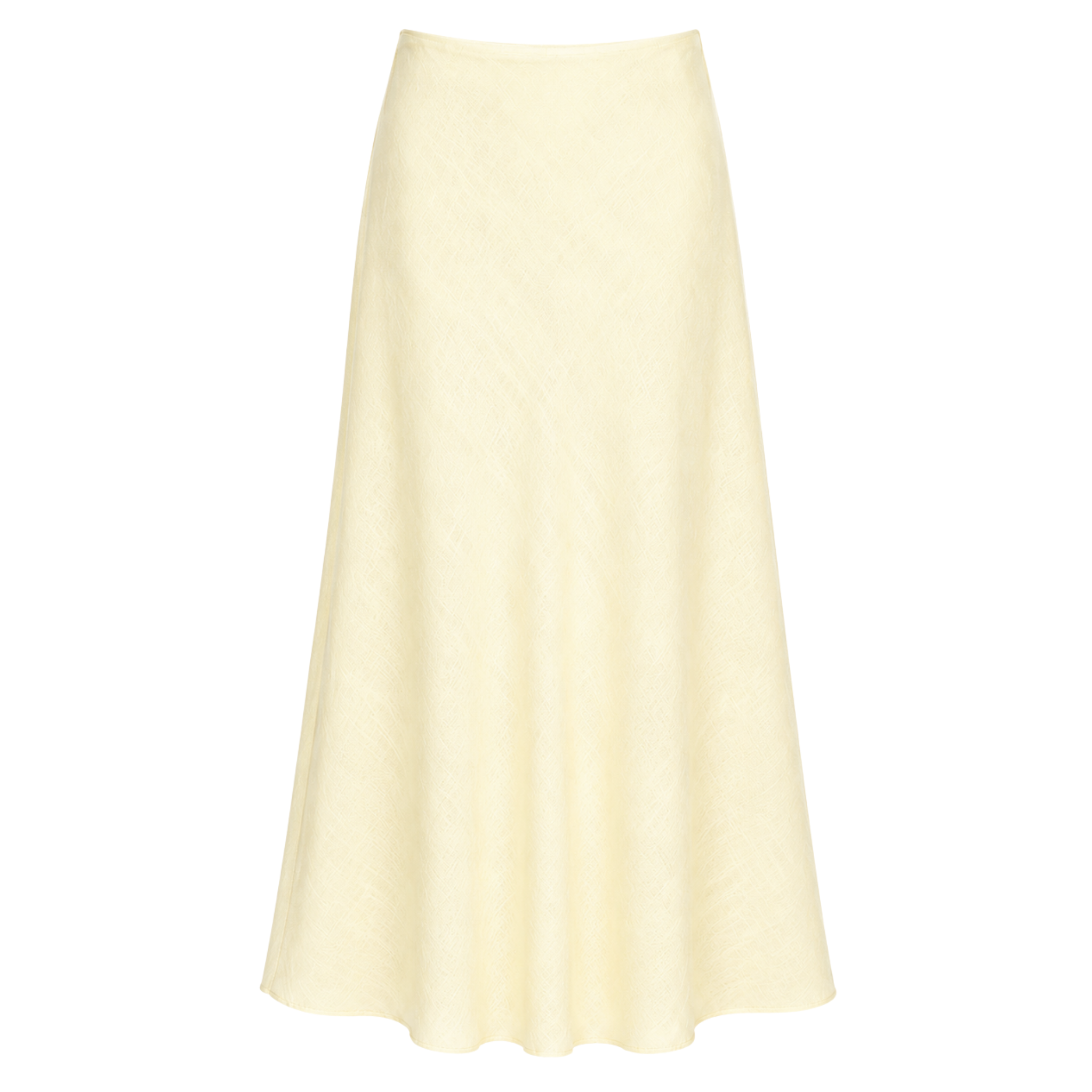 100% LINEN SKIRT YELLOW