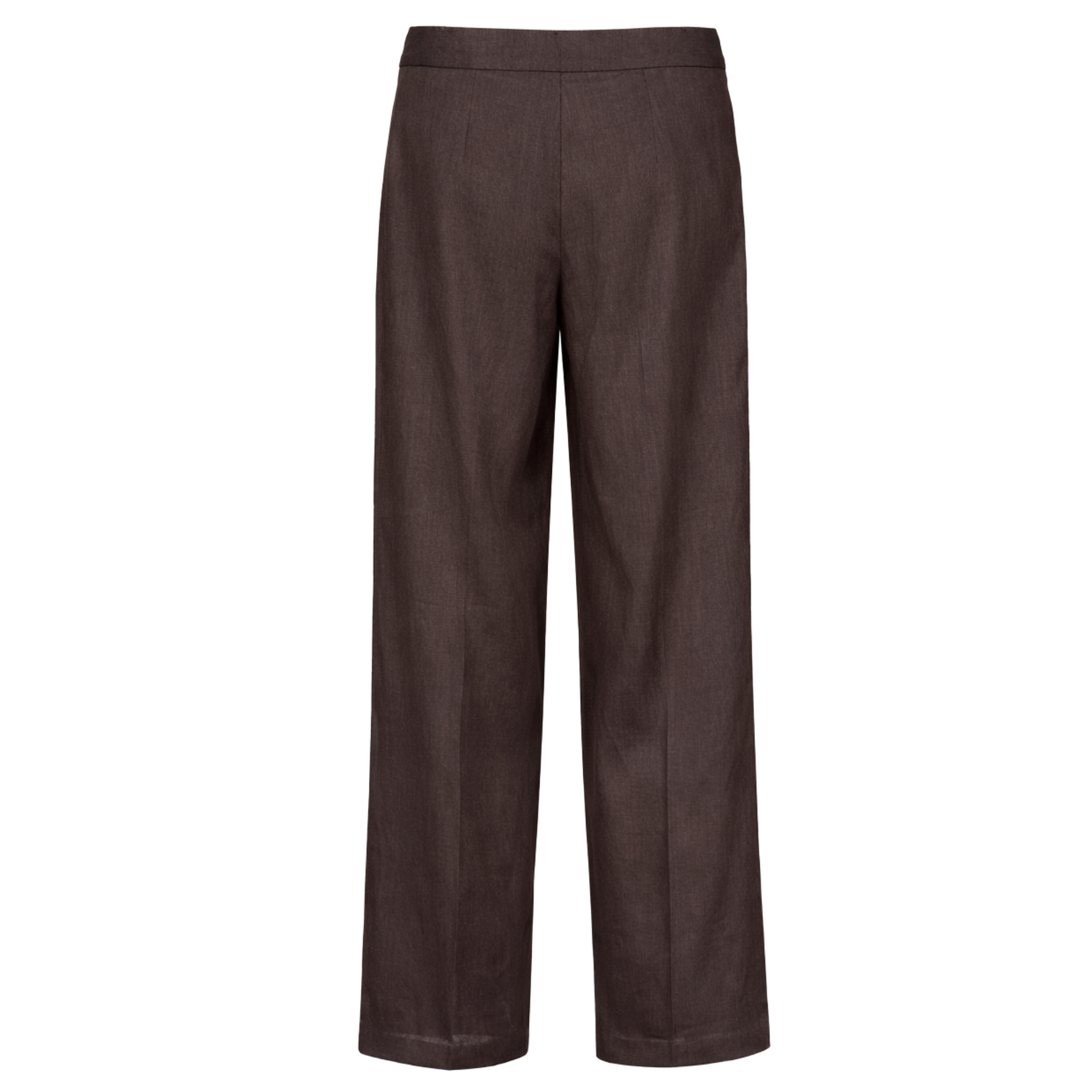 WAIST DETAIL 100% LINEN SET BROWN
