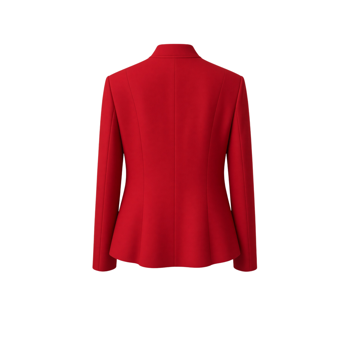 JACKET AND TROUSER SET WITH DECORATIVE BUTTONS RED