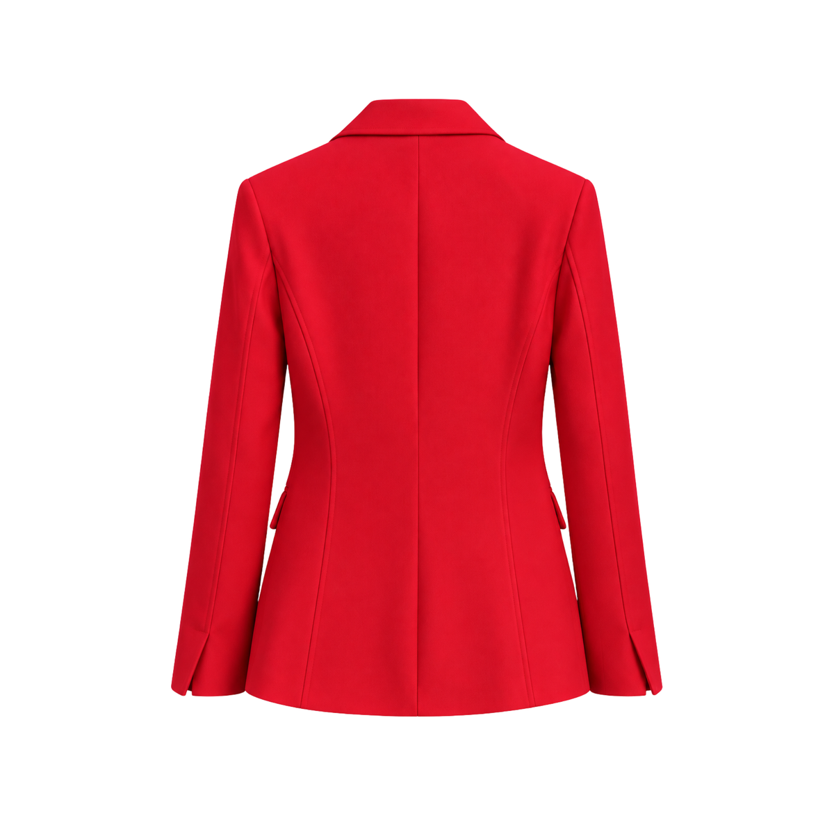 SINGLE BUTTON BLAZER JACKET RED