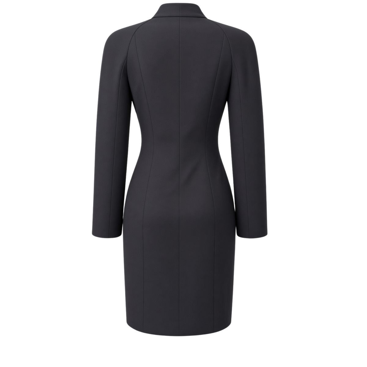KRUVAZE KAPAMA CEP DETAY ELBİSE SİYAH
