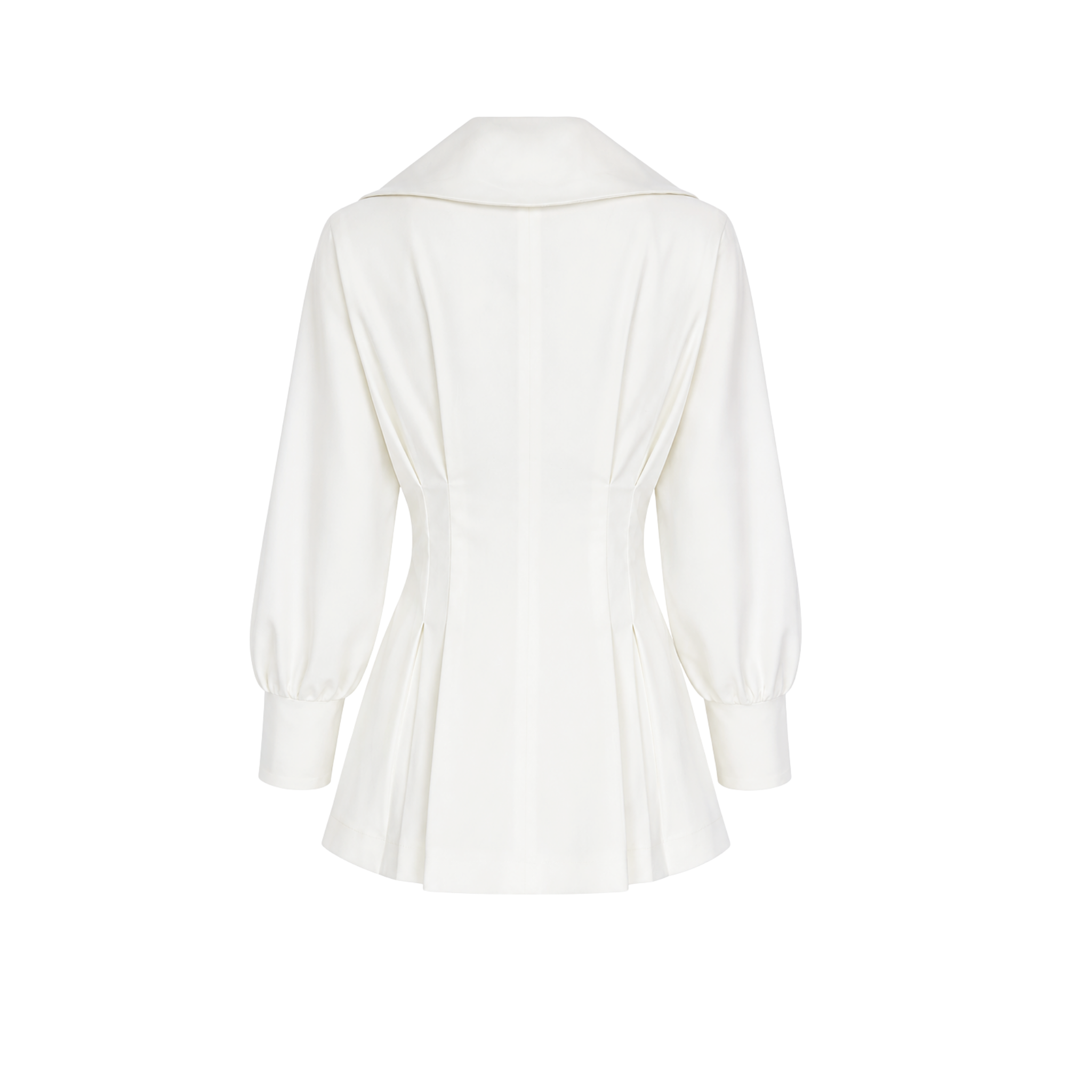COLLAR DETAIL GOLD BUTTONS BLOUSE ECRU