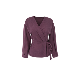 KRUVAZE MODEL TENCEL BLUZ BORDO