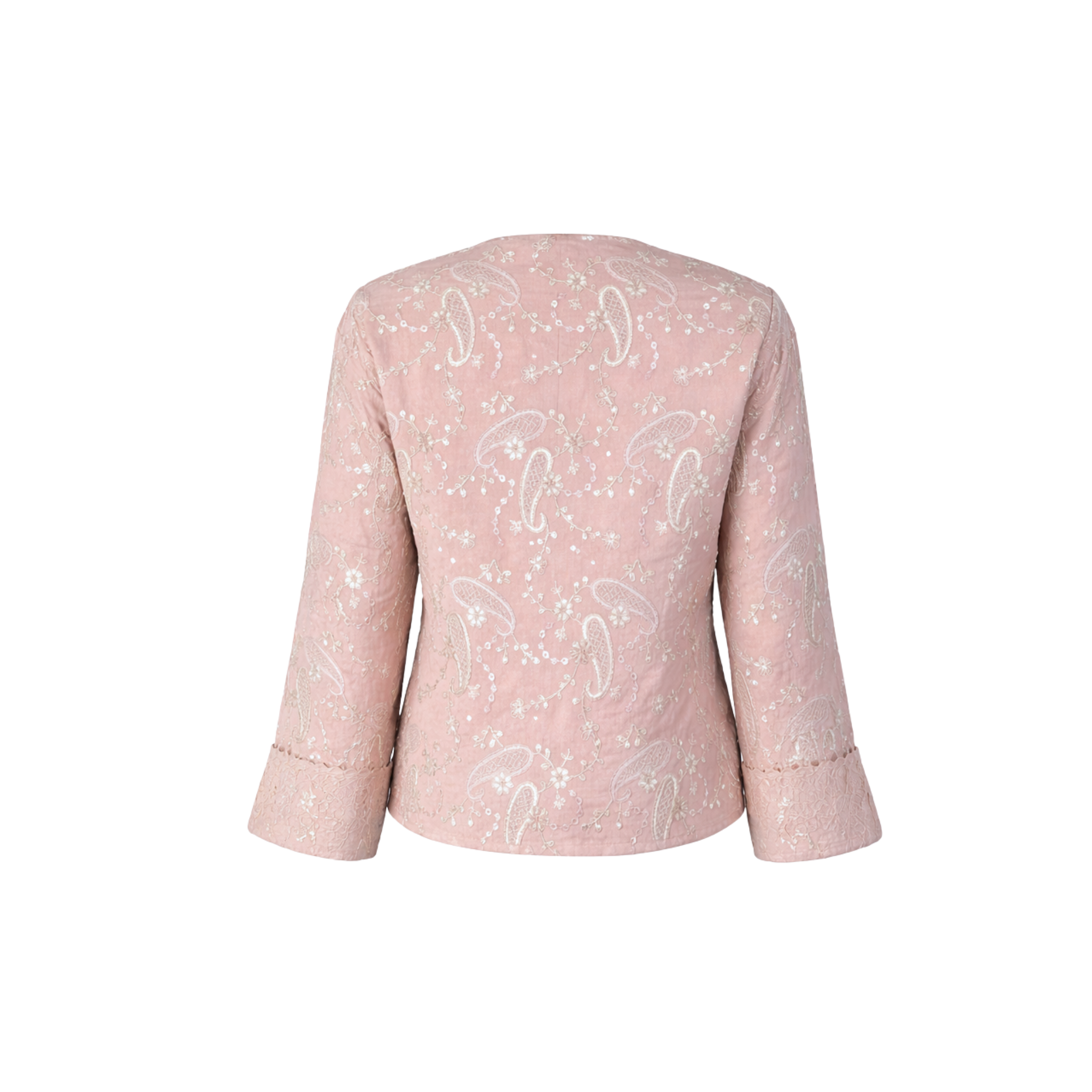 EMBROIDERED DESIGN JACKET PINK