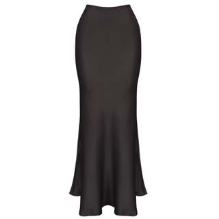 %100 RAYON SATEN IŞILTILI TAKIM KOYU KAHVE
