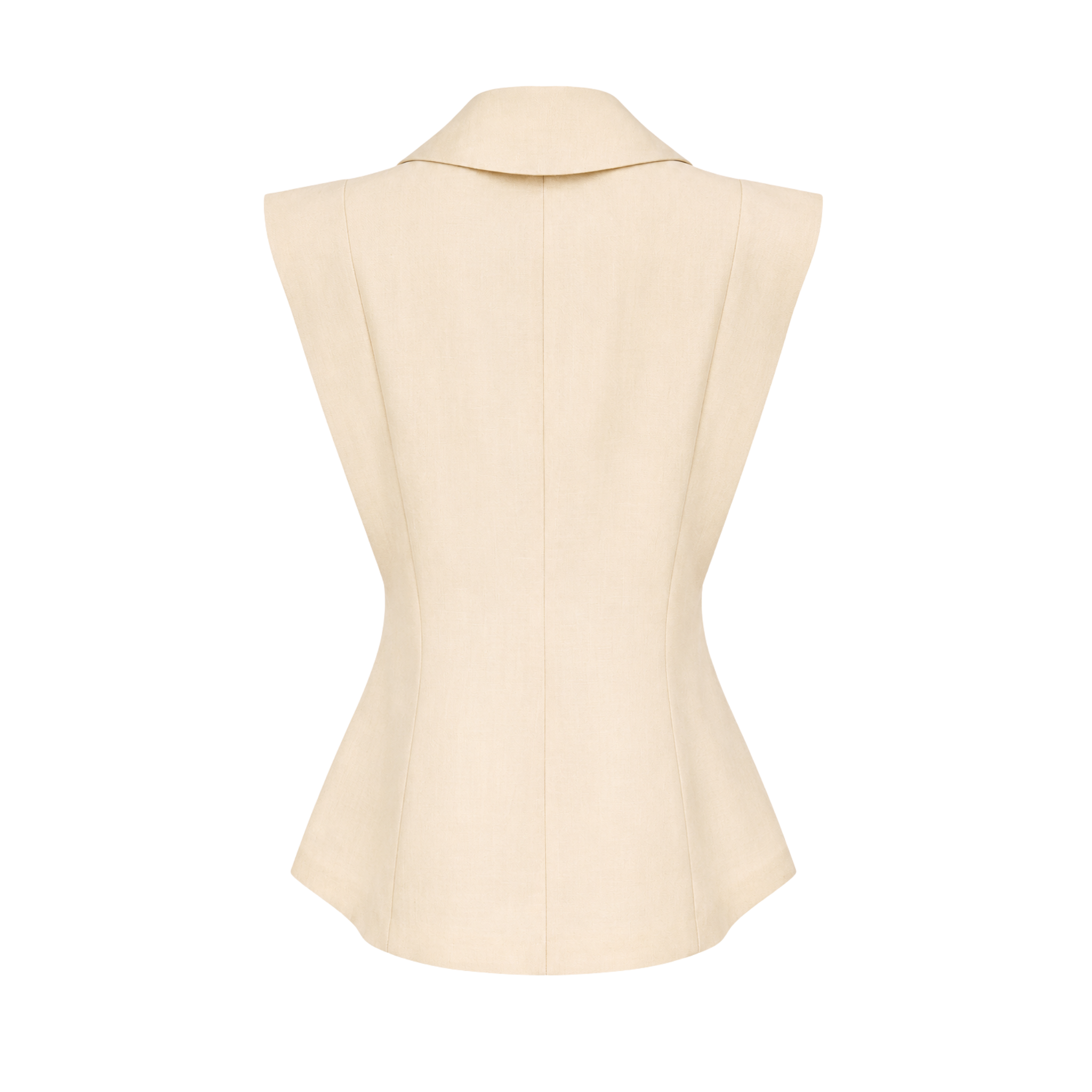 COLLAR DETAIL VEST AND TROUSERS SET YELLOW