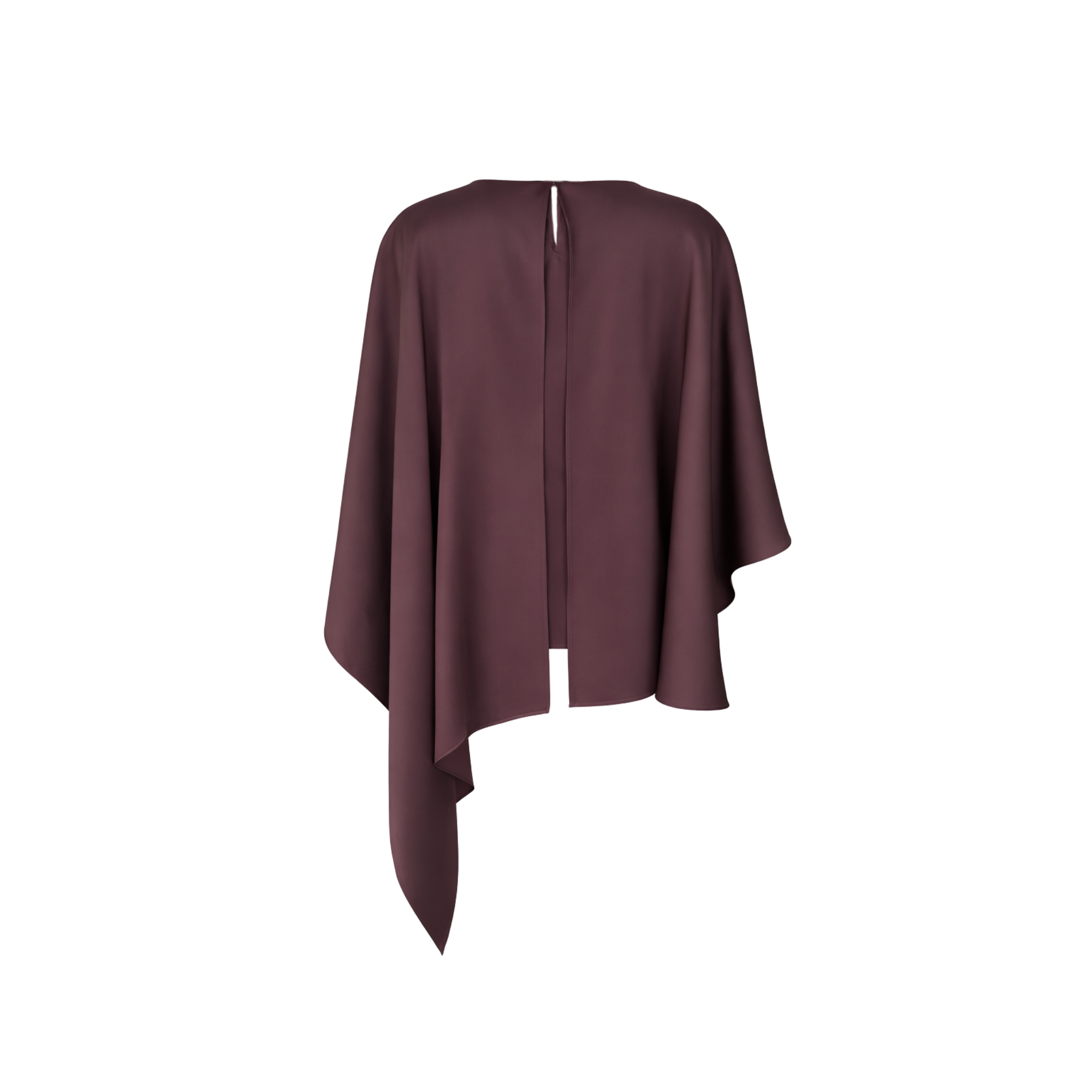 SHELLY ASYMMETRIC STYLE BLOUSE CHOCOLATE BROWN