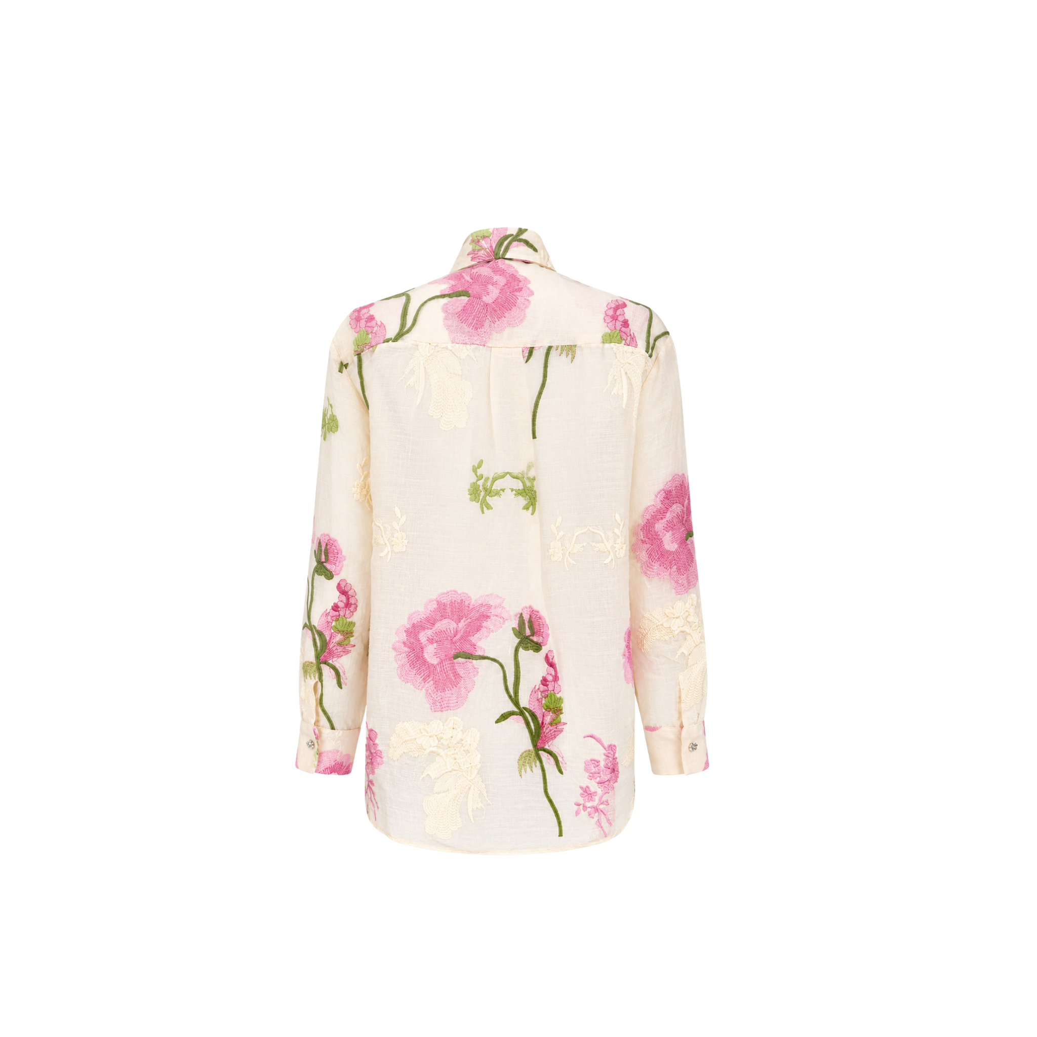 FLORAL EMBROIDERY DETAIL SHIRT AND SHORTS SET BEIGE