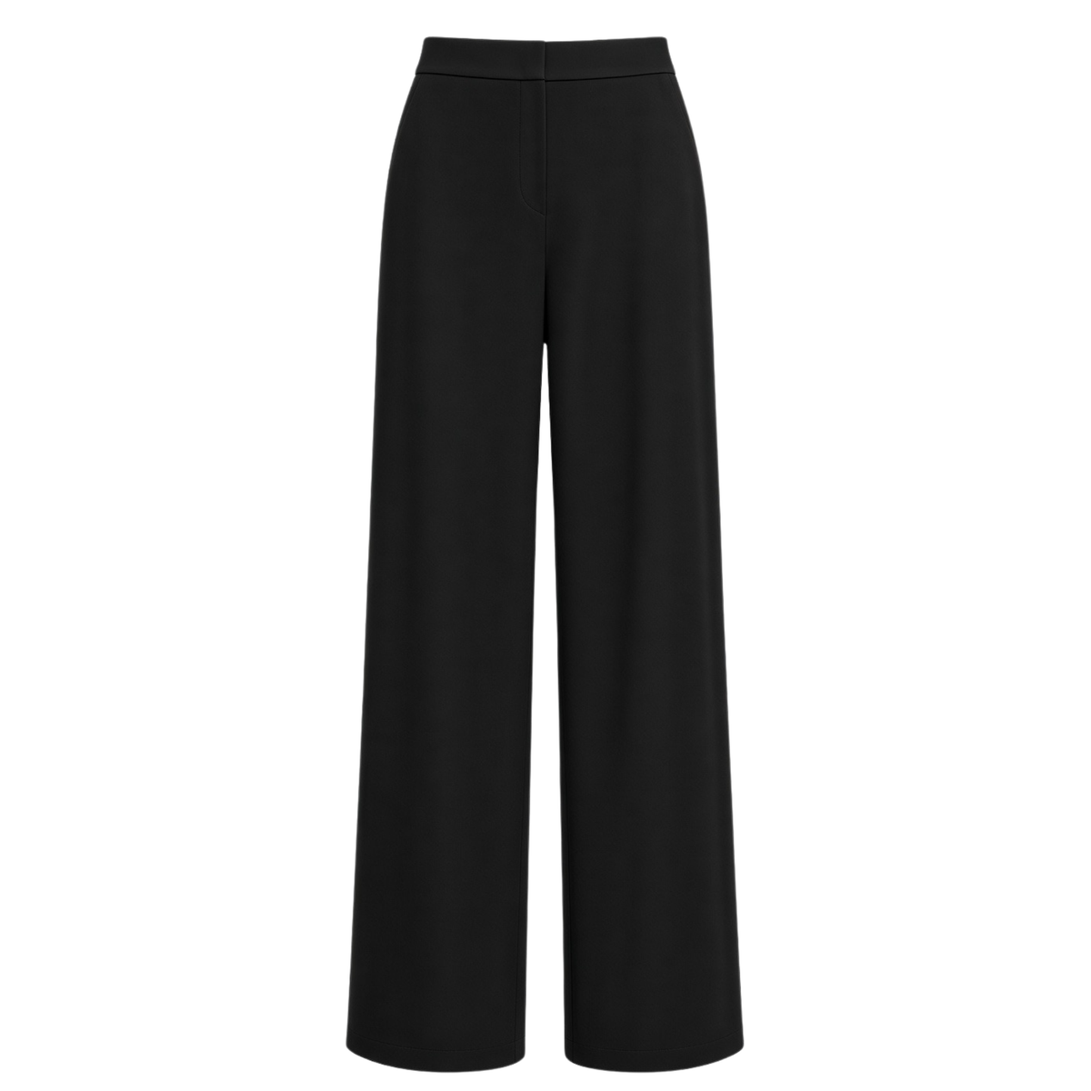STAND COLLAR DECORATIVE BUTTON JACKET AND TROUSER SET BLACK