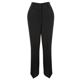 BLACK SUIT WITH DETACHABLE COLLAR DETAIL