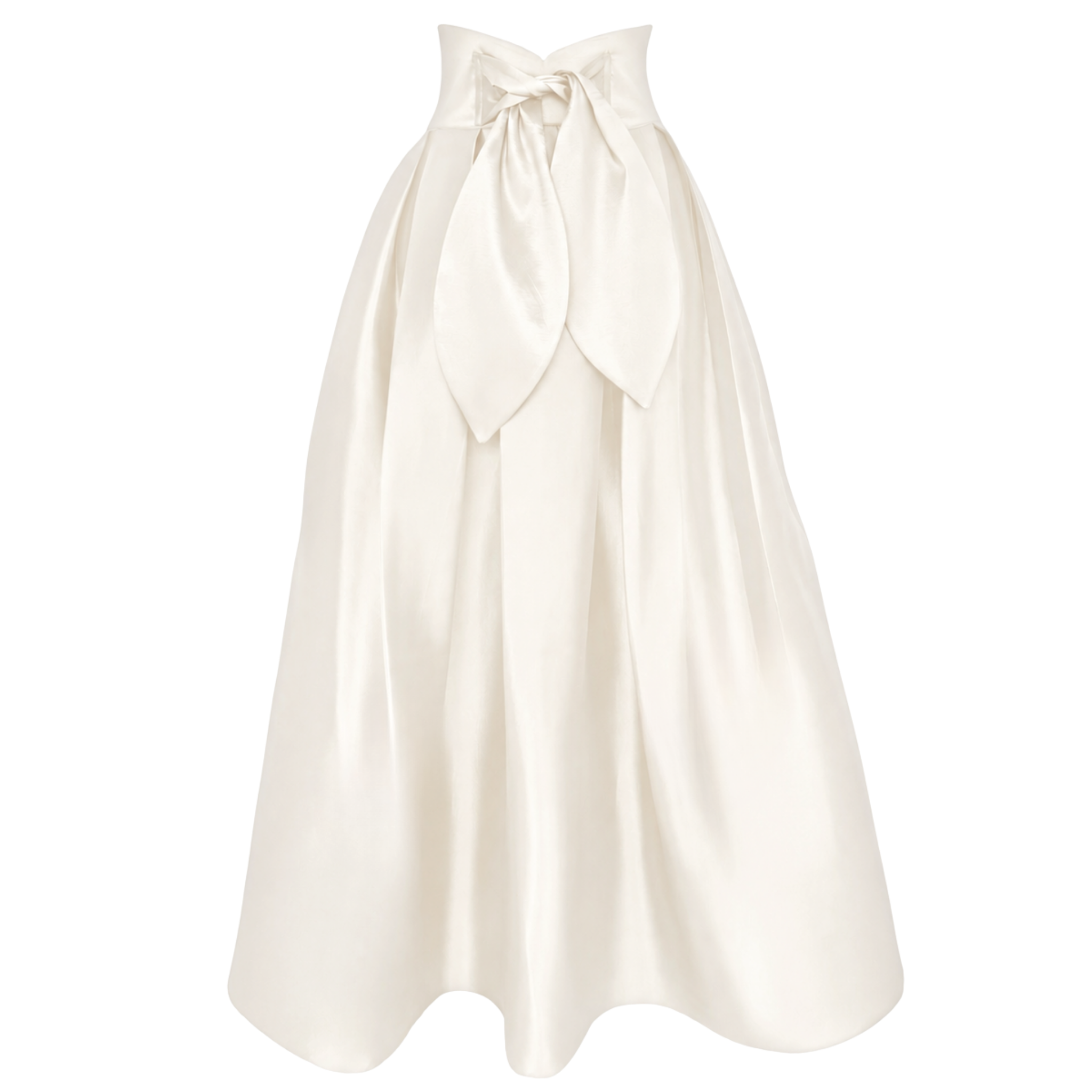 TIANA TAFFETA SKIRT ECRU