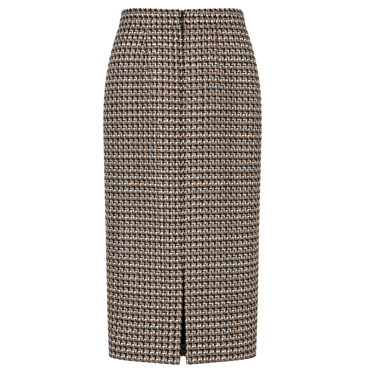 TWEED JACKET AND SKIRT SET WITH GOLD BUTTONS MULTICOLOR