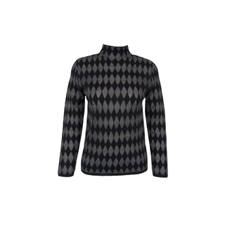 SEMI-TRANSPARENT PATTERNED 70% WOOL KNIT